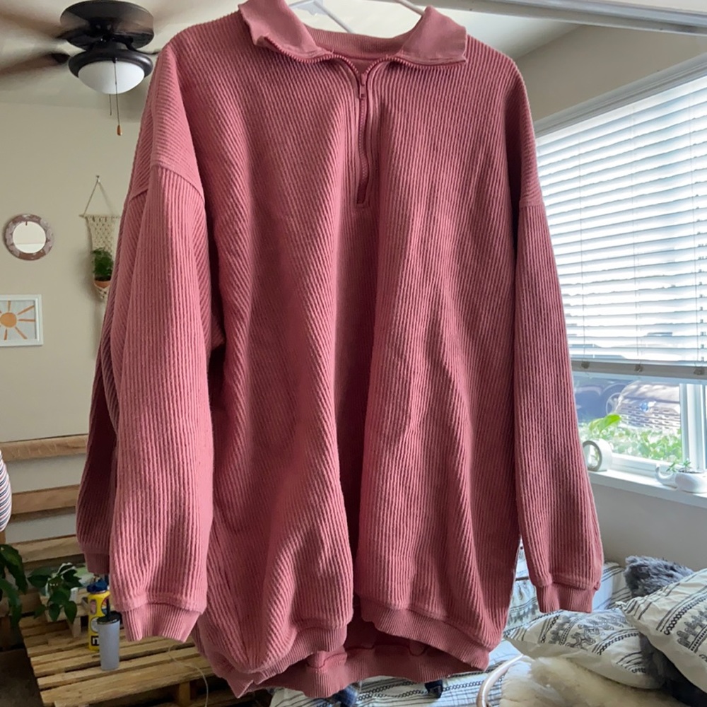 Oversized pink jacket!